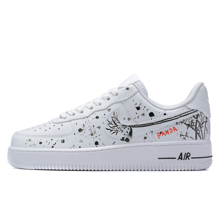 

Кроссовки Nike Air Force 1 Skateboarding Shoes Men Low-top White, черный