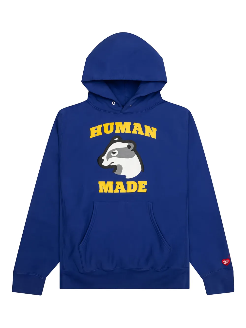 

Толстовка с капюшоном и логотипом барсука Human Made, синий