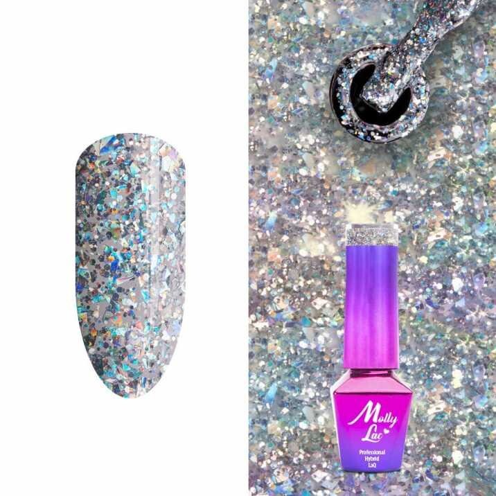 

Molly Lac, Гибридный лак для ногтей, Crushed Diamonds Exclusive Moi, 5 мл № 531