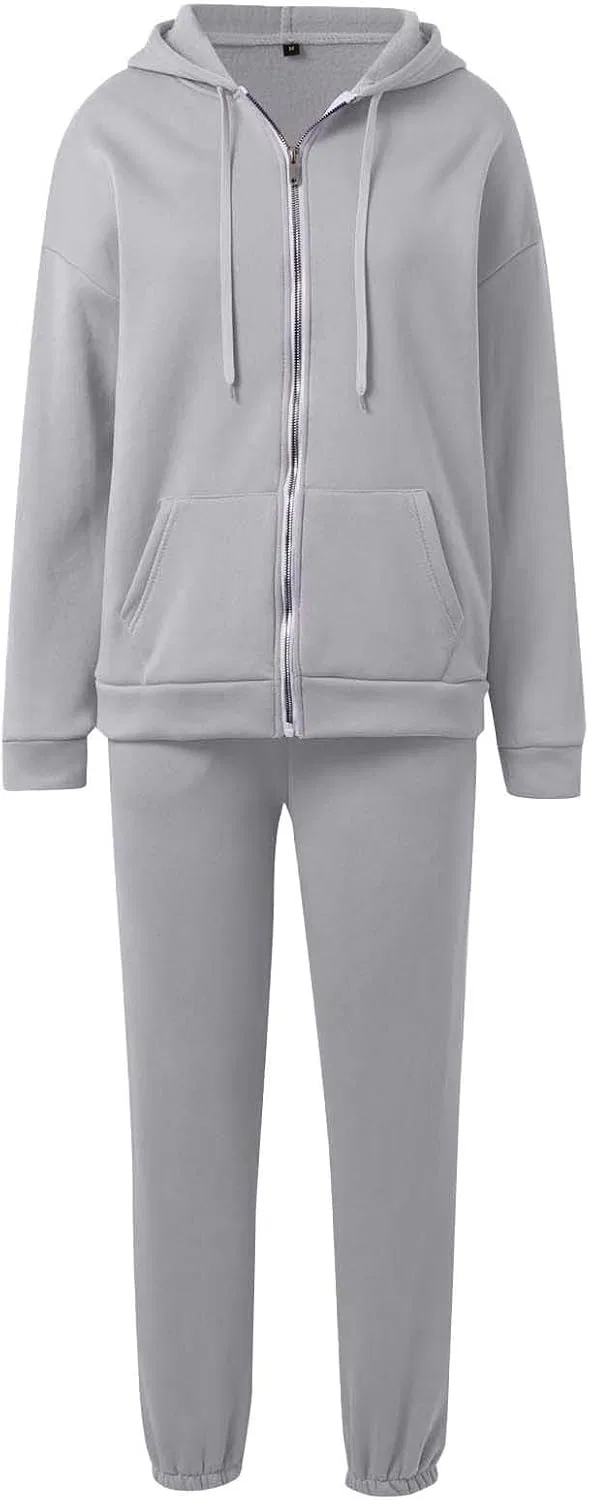 Спортивный костюм из худи и брюк с карманами, Light Gray — фото 4