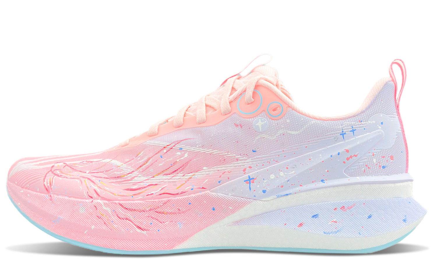 Li-Ning Li Ning Red Hare 8PRO амортизирующие поддерживающие нескользящие кроссовки low top унисекс розовые — фото 3