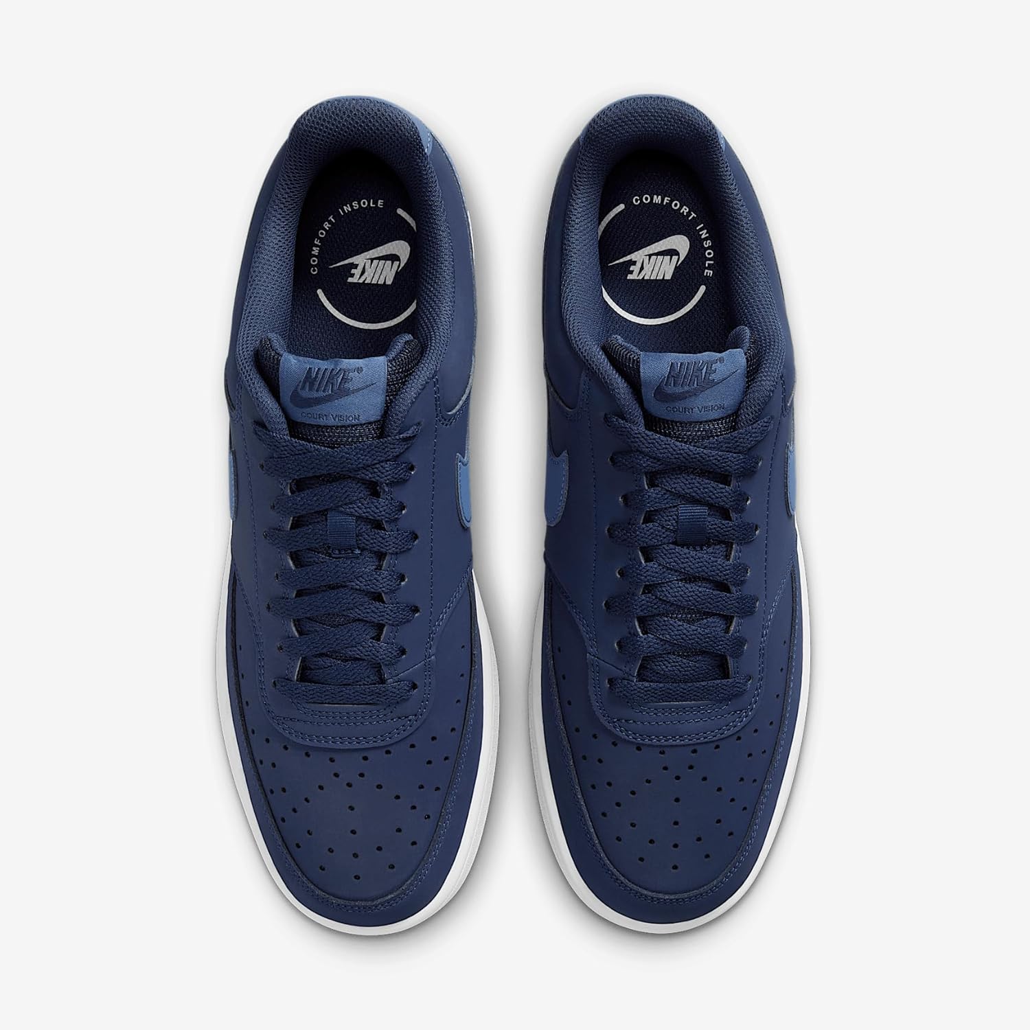 Мужские кроссовки Nike Court Vision Low, белый/синий — фото 4