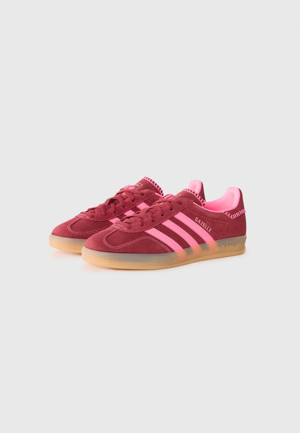 Низкие кеды GAZELLE INDOOR Adidas Originals, бордовый — фото 2