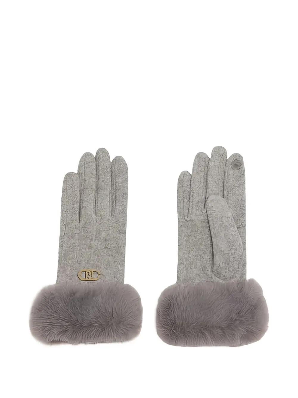 

Перчатки с отделкой из искусственного меха Liu Jo, серый