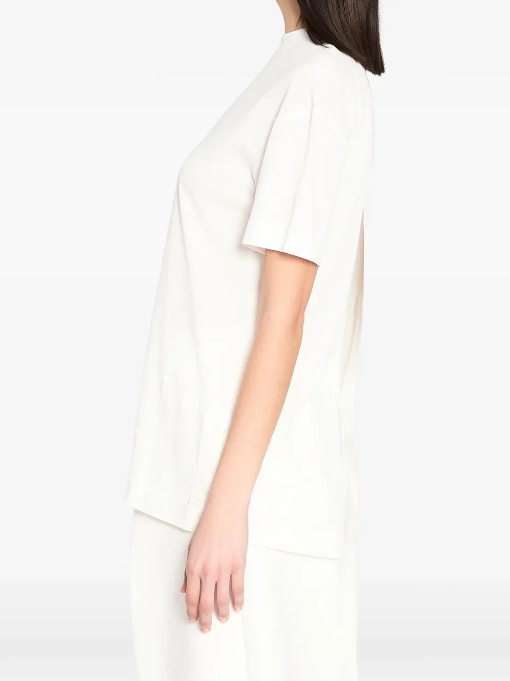 Футболка с эффектом бумаги Ventadou Jacquemus, белый — фото 4