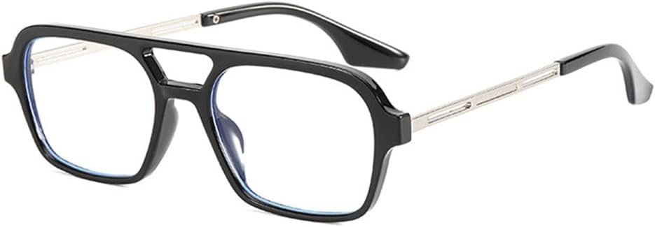 

Солнцезащитные очки UV400 с линзами конфетного цвета, двойной перемычкой и металлическим каркасом, подходят для женщин и мужчин, для бега и занятий спортом на открытом воздухе UYPTK, Black Clear