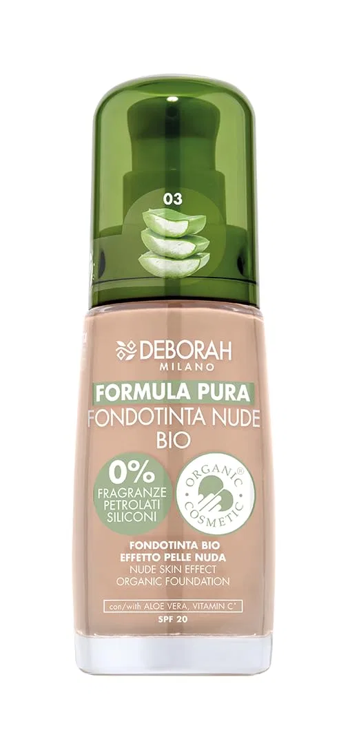 Органический тональный крем Deborah Milano Formula Pure Nude BIO Deborah, 03 Beige