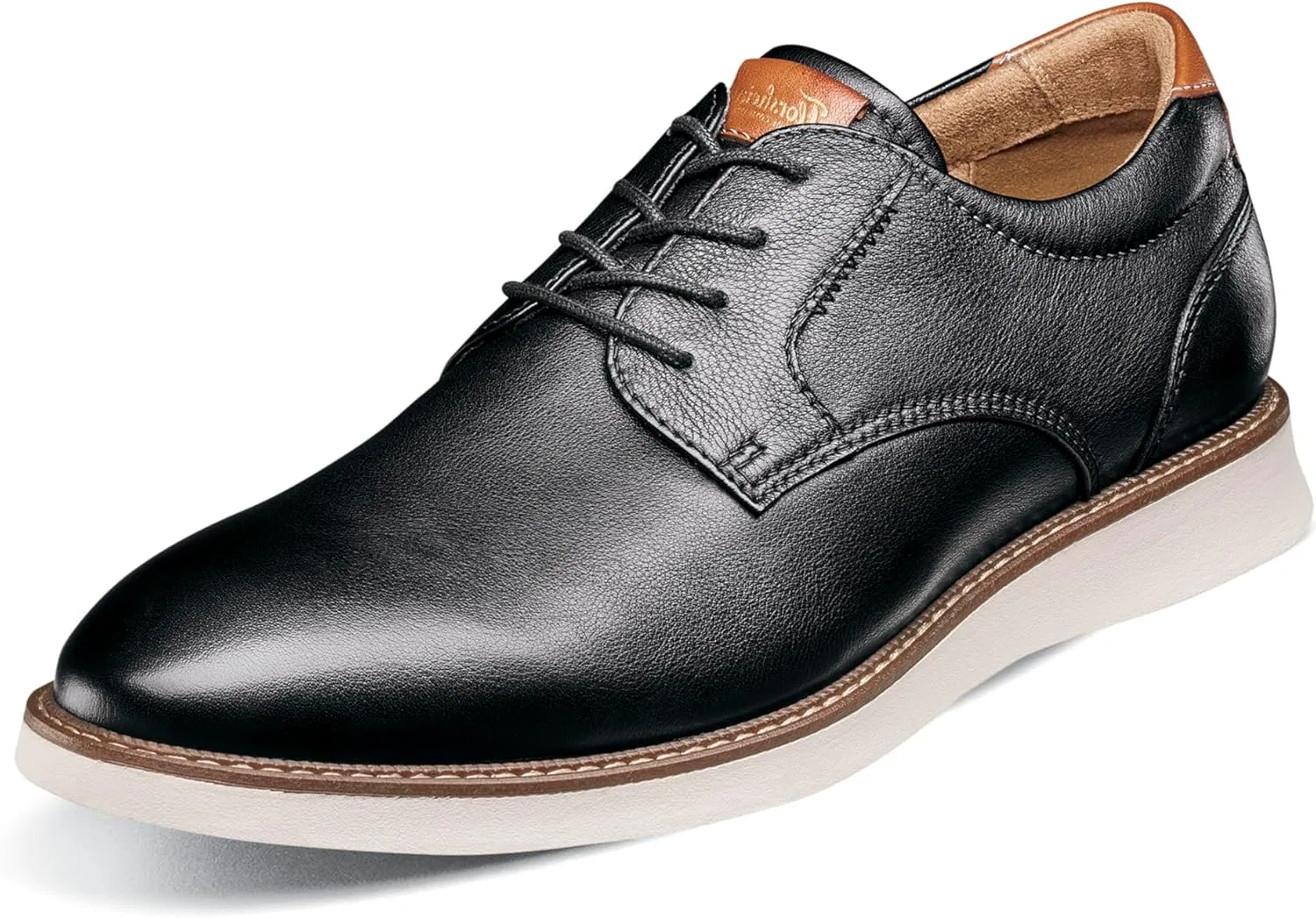 Мужские туфли Oxford Florsheim Lanciano с гладкой передней частью, черный