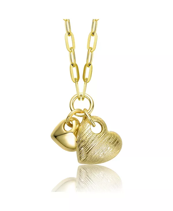 

Ожерелье с цепочкой из 14-каратного золота в форме сердечек Gigigirl, gold