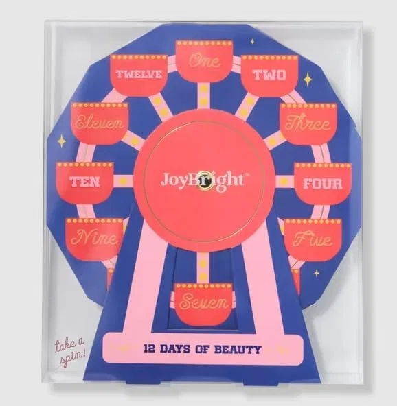 Набор косметики JoyBright 12 Days of Beauty ULTA розовый и голубой