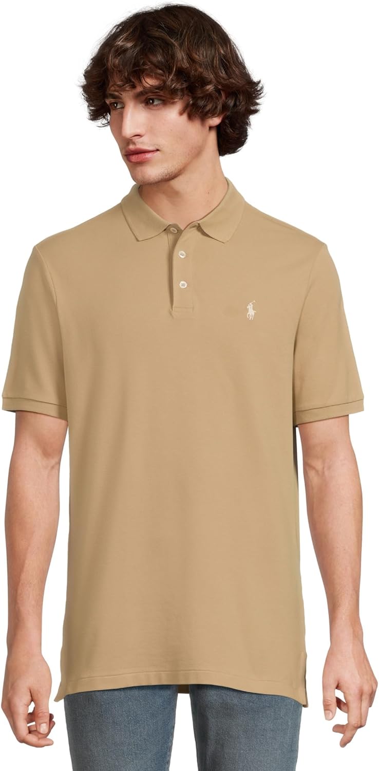 

POLO RALPH LAUREN Мужская классическая поло с сетчатой тканью Stretch Mesh, Classic Khaki, Хаки, POLO RALPH LAUREN Мужская классическая поло с сетчатой тканью Stretch Mesh, Classic Khaki