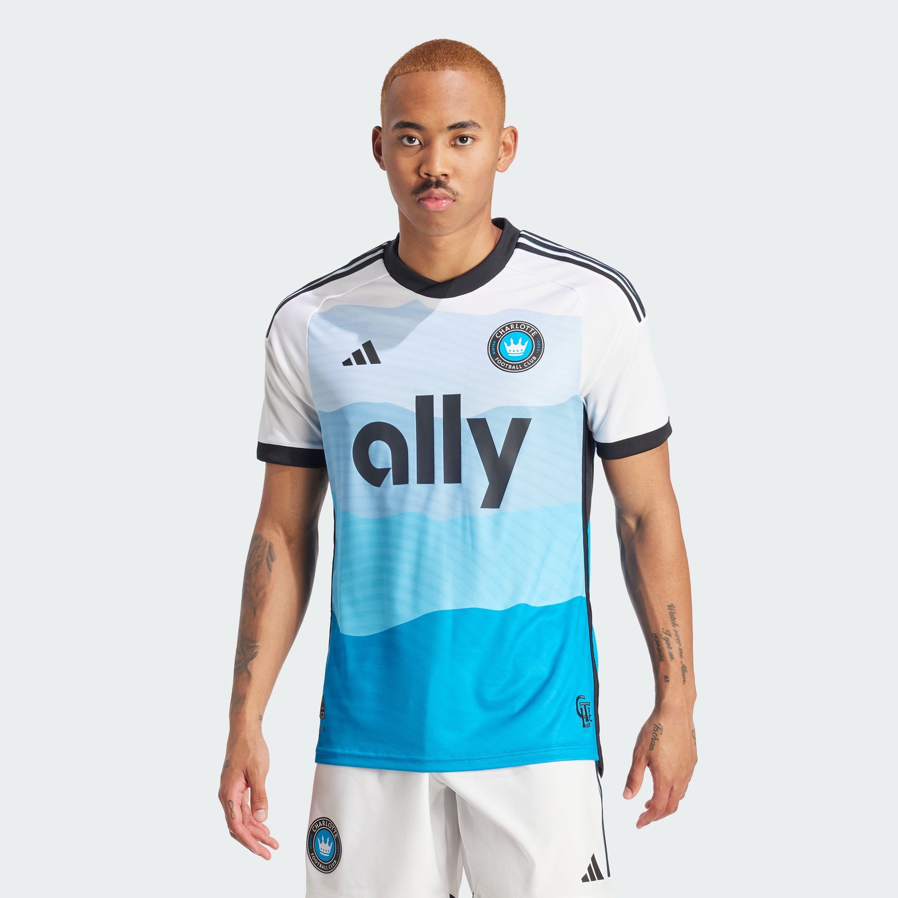

Домашняя аутентичная майка Charlotte fc 24/25 Adidas, sharp blue/white