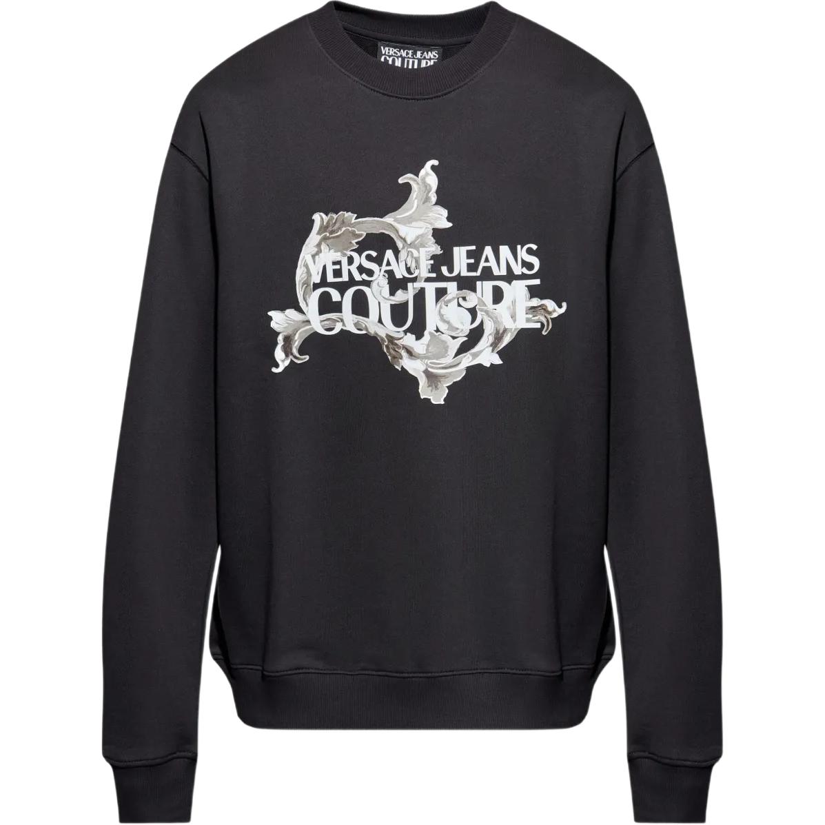 

Свитшот с принтом логотипа VERSACE JEANS COUTURE, черный