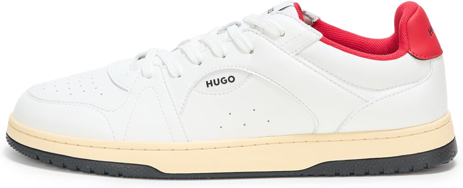 Кожаные кроссовки Hugo Mens Essential Basket, белый — фото 2