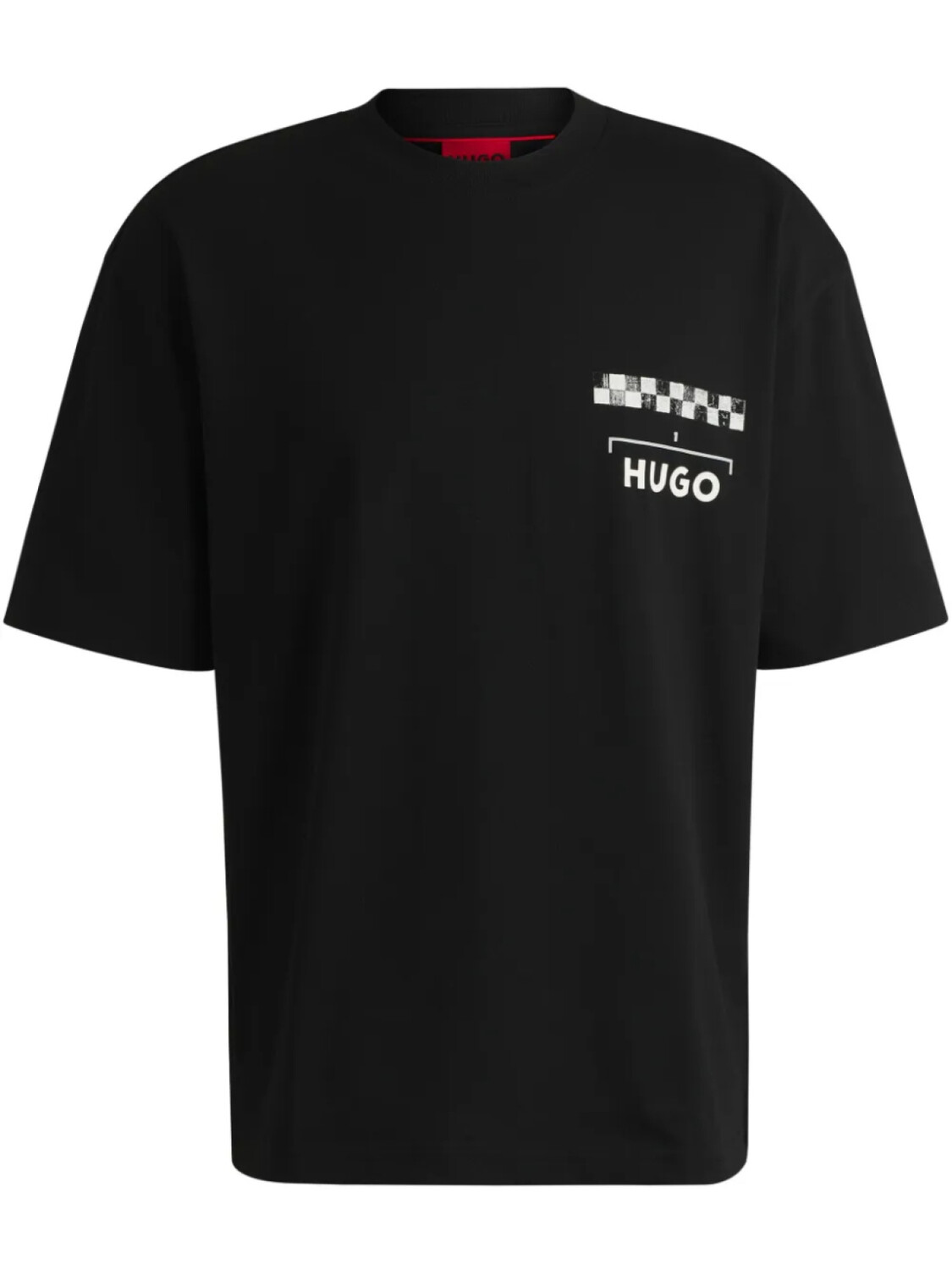 

HUGO футболка с логотипом, черный