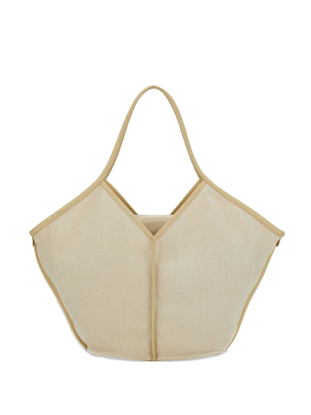 

Сумка-тоут из кожи с застежкой-молнией и съемными элементами Hereu, бежевый