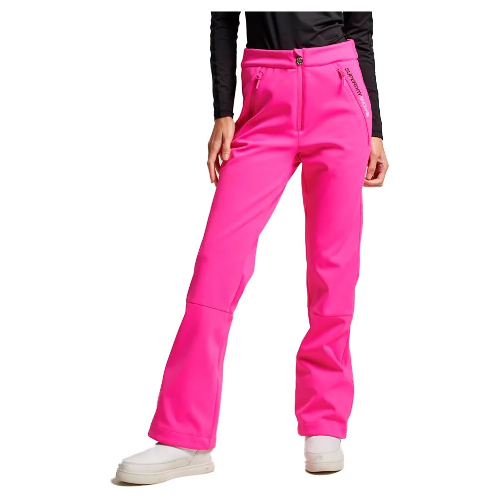 

Брюки Superdry Ski Softshell Slim, розовый