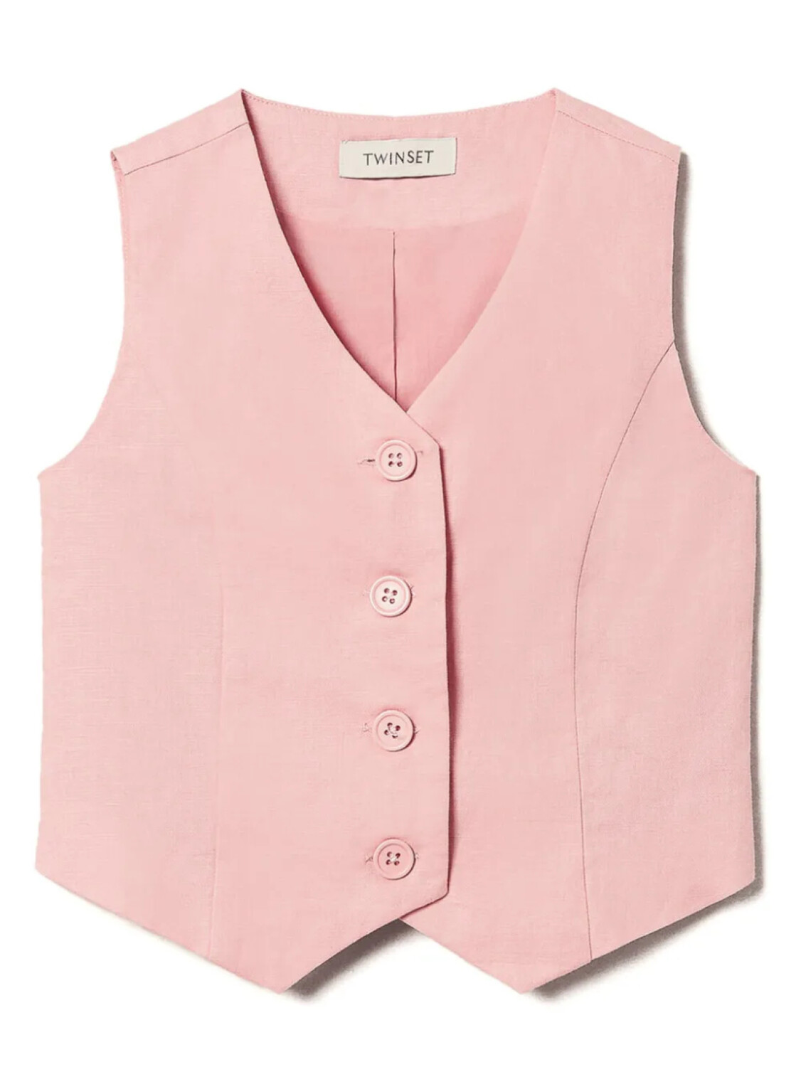 

TWINSET Kids жилет на пуговицах, розовый