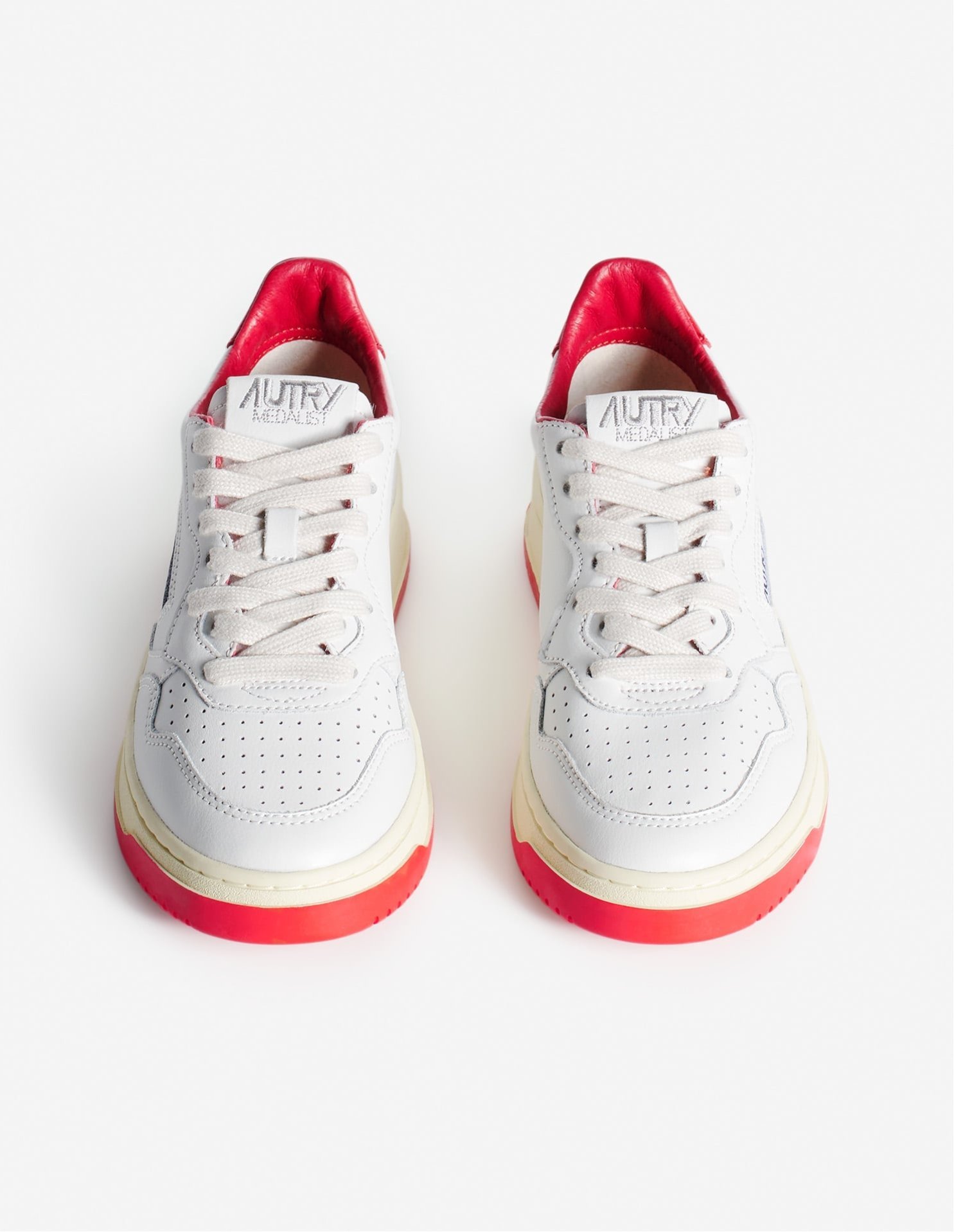 Кроссовки MK x AUTRY MEDALIST Maison Kitsune, WHITE/RED — фото 4