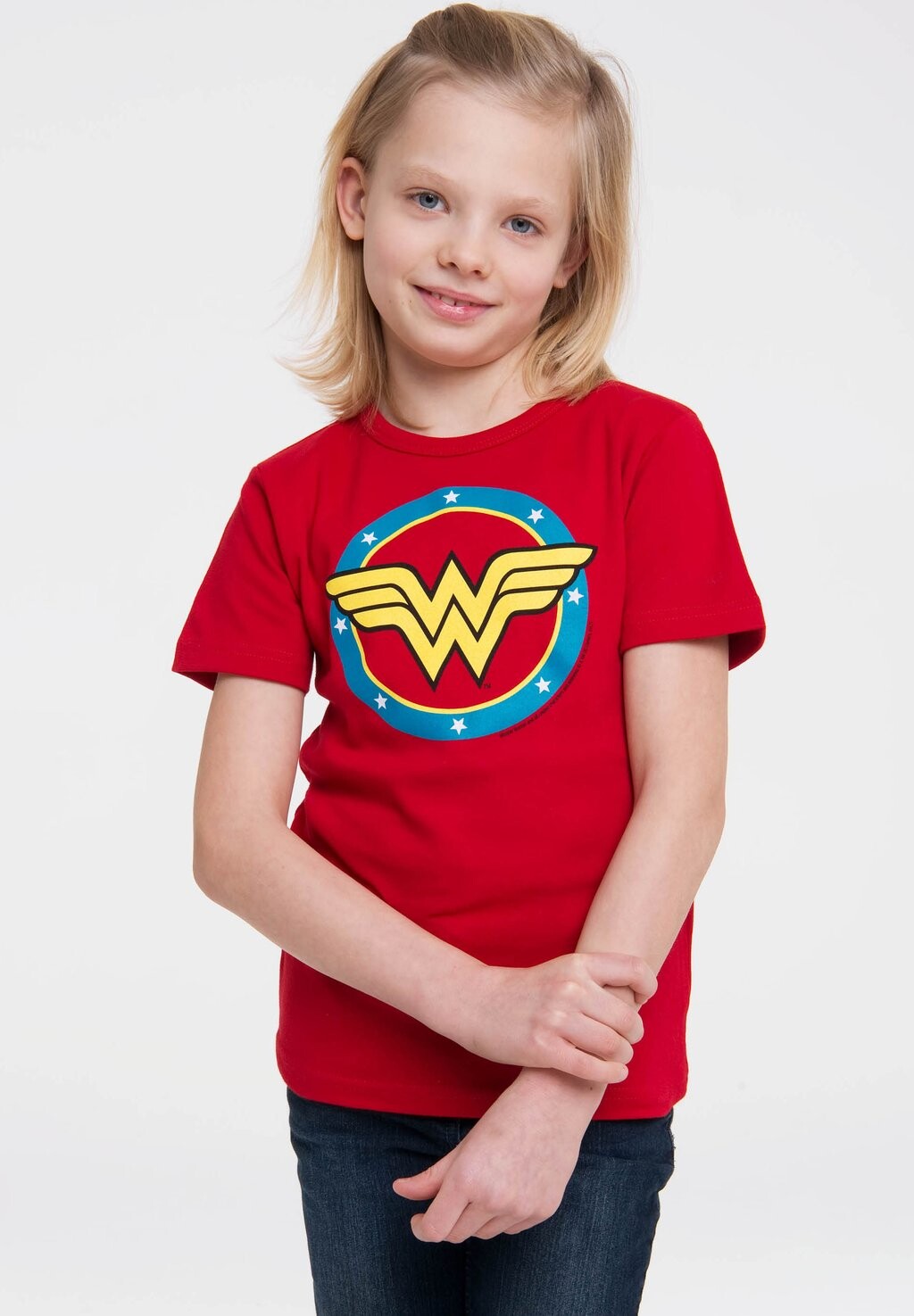 Футболка с принтом WONDER WOMAN-LOGO LOGOSHIRT, цвет rot — фото 2