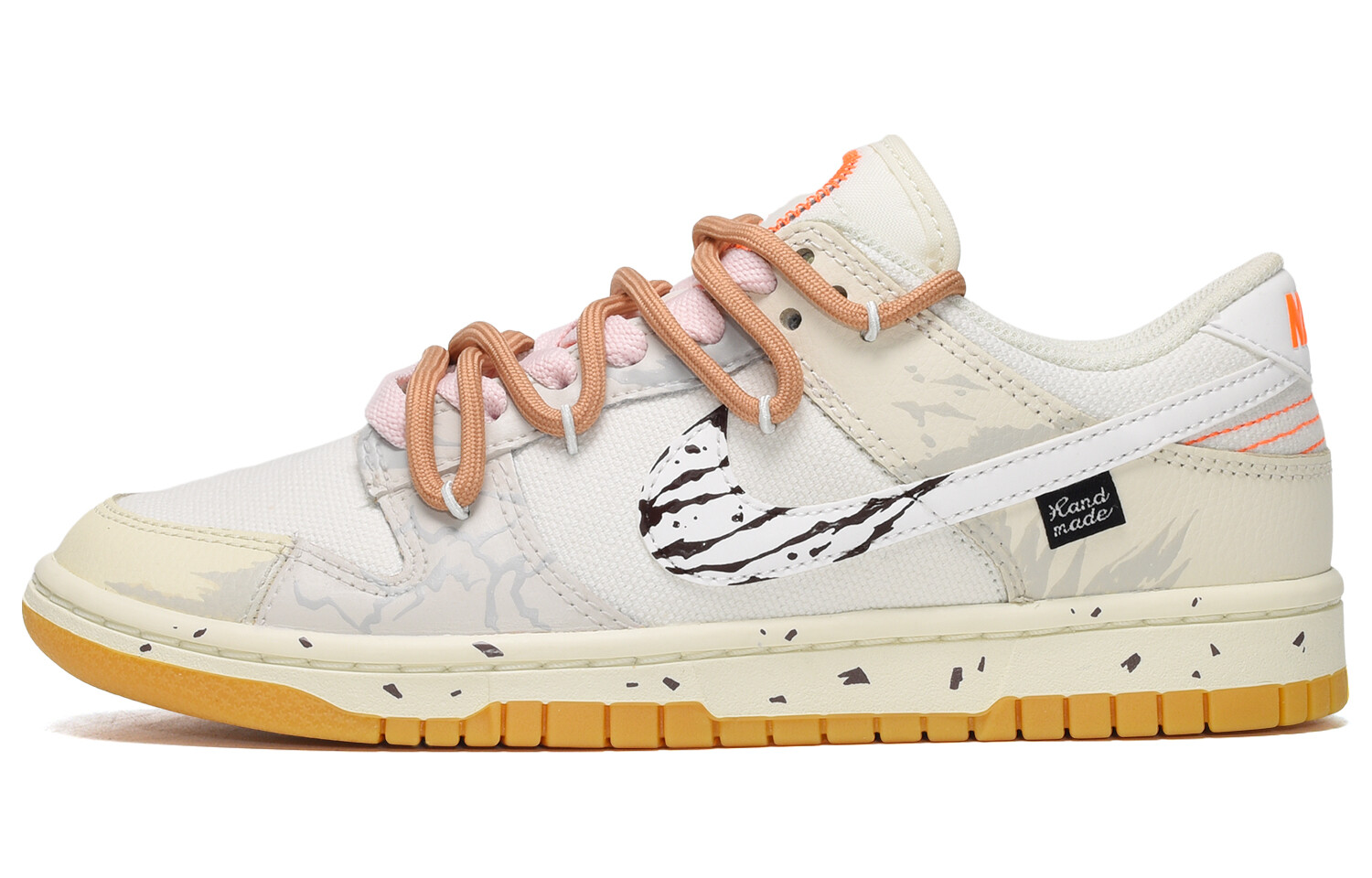 

Кроссовки Nike Dunk Skateboarding Shoes Unisex Low-top Beige Gray, серый