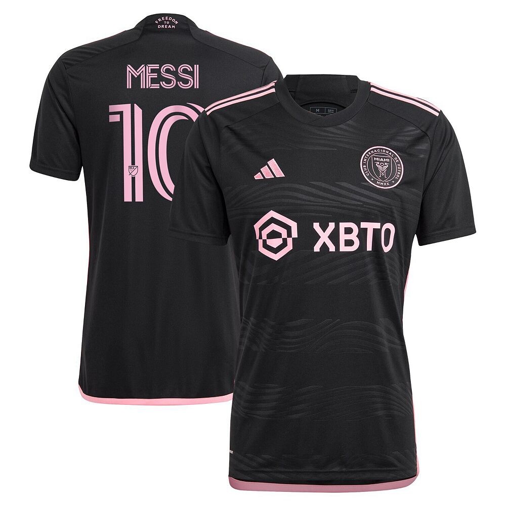 

Мужская черная футболка adidas Lionel Messi Inter Miami CF 2023 La Noche Replica, цвет Mls Black