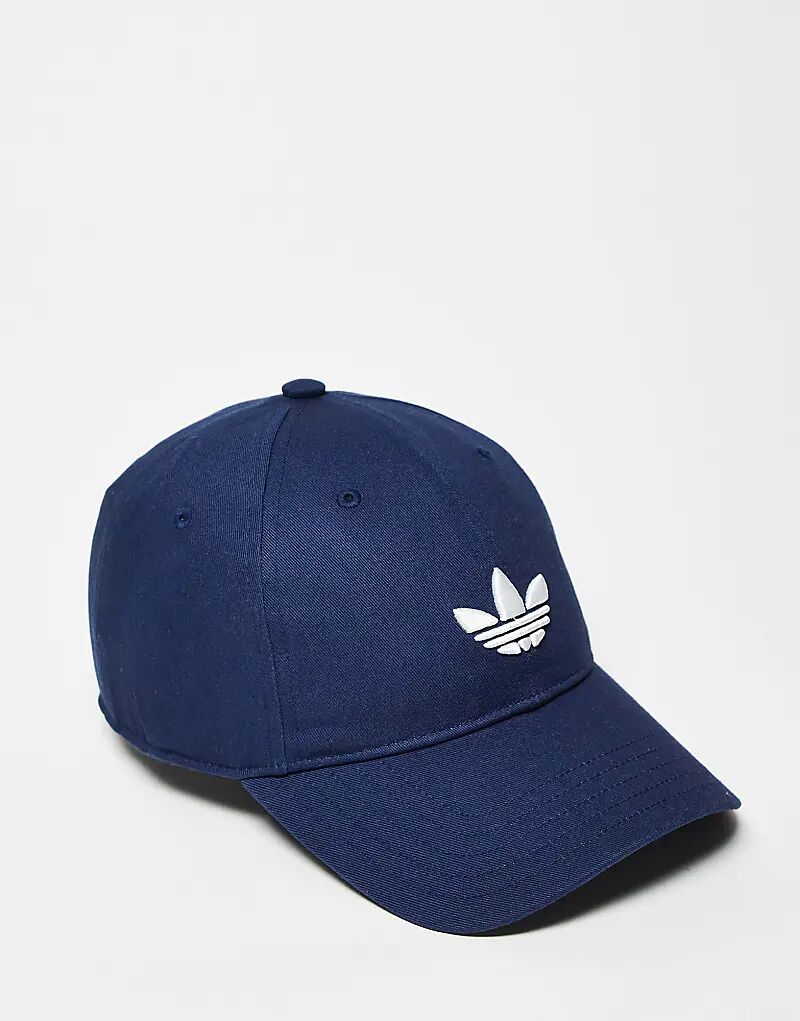 

Бейсболка adidas Originals с трилистником темно-синего цвета