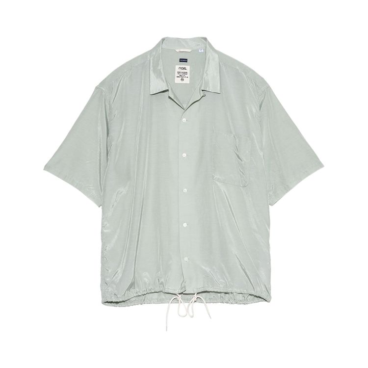 

Рубашка nanamica Open Collar Short-Sleeve Shirt 'Coral Green', зеленый