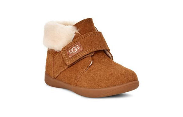 Зимние сапоги nolen turn меховые короткие сапоги коричневые Ugg, коричневый — фото 2