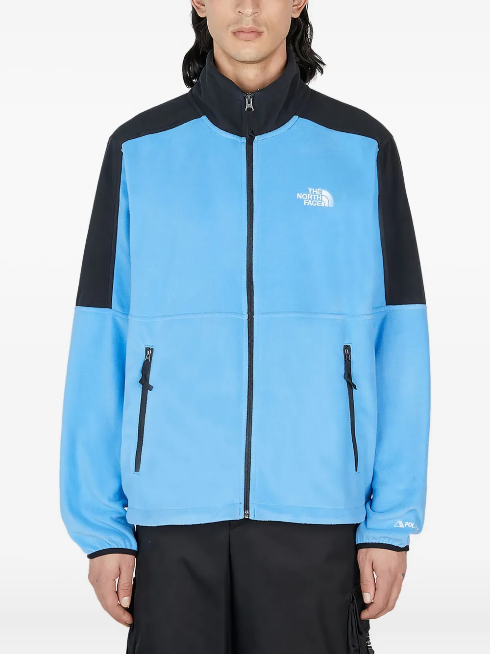 

Толстовка в стиле колор-блок на молнии The North Face, синий