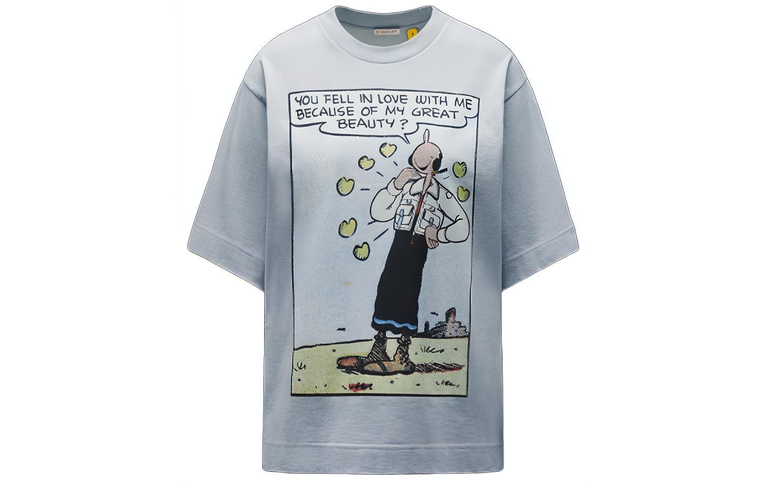 

MONCLER GENIUS Футболка женская с рукавом дроп-шоулдер SS22 Blue, Синий, MONCLER GENIUS Футболка женская с рукавом дроп-шоулдер SS22 Blue