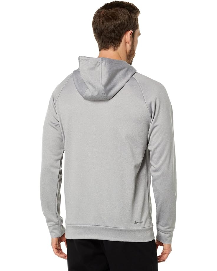 

Худи Adidas Game & Go Small Logo Pullover Hoodie, цвет Medium Grey Heather Solid Grey/Black