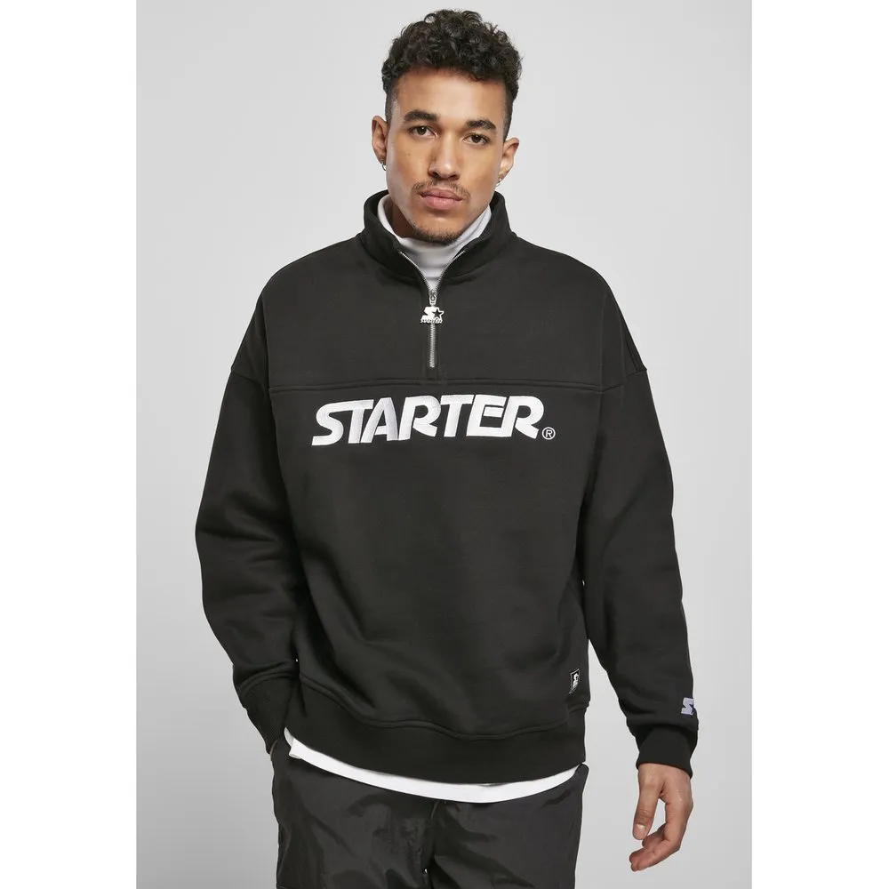 

Толстовка Urban Classics Starter Heavy Color Block Troyer, черный