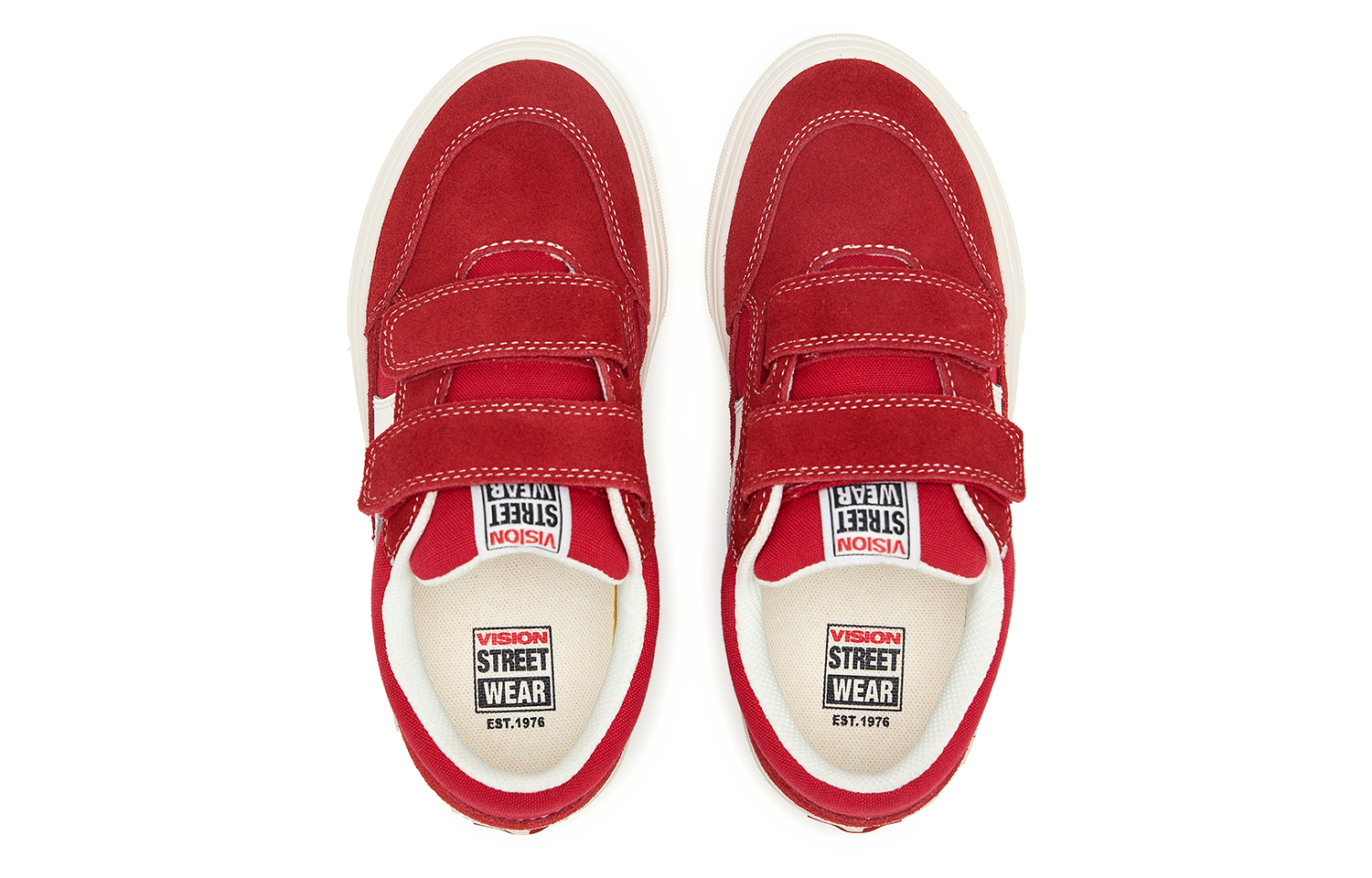 Детские кроссовки для скейтбординга Stick Light Low-Top Vision Street Wear, красный — фото 4