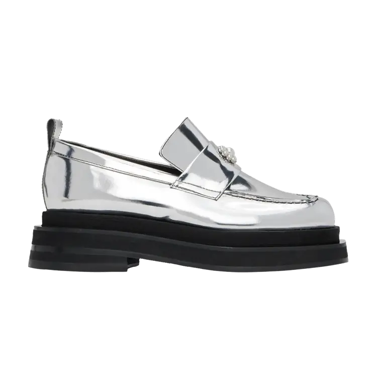 

Лоферы Simone Rocha Heart Toe Platform Loafer 'Silver', серебряный