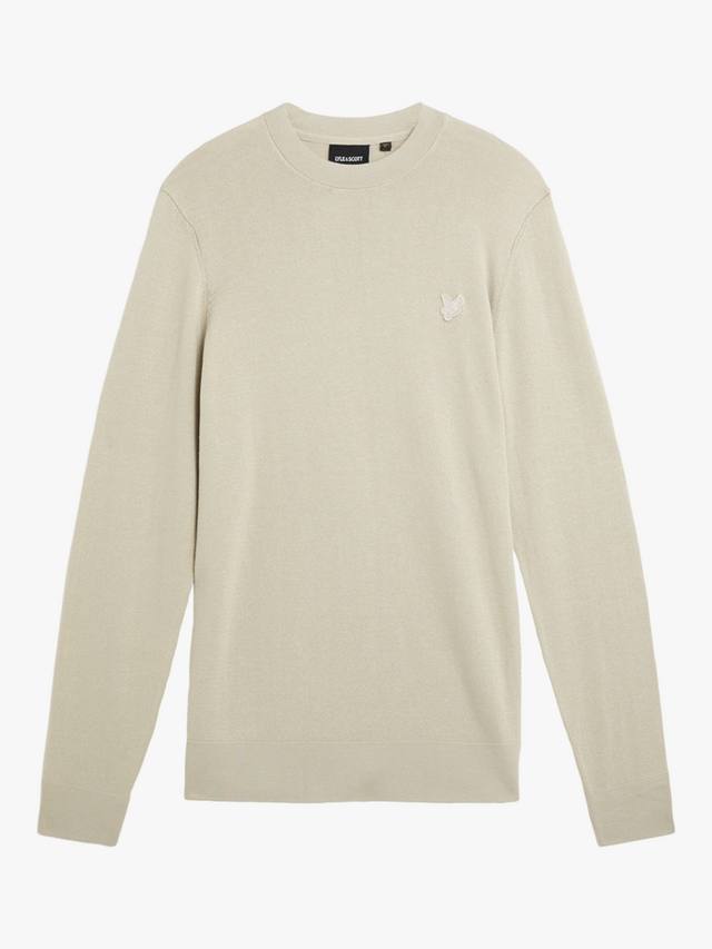 

Тонный свитер с круглым вырезом Lyle & Scott, Willow Grey