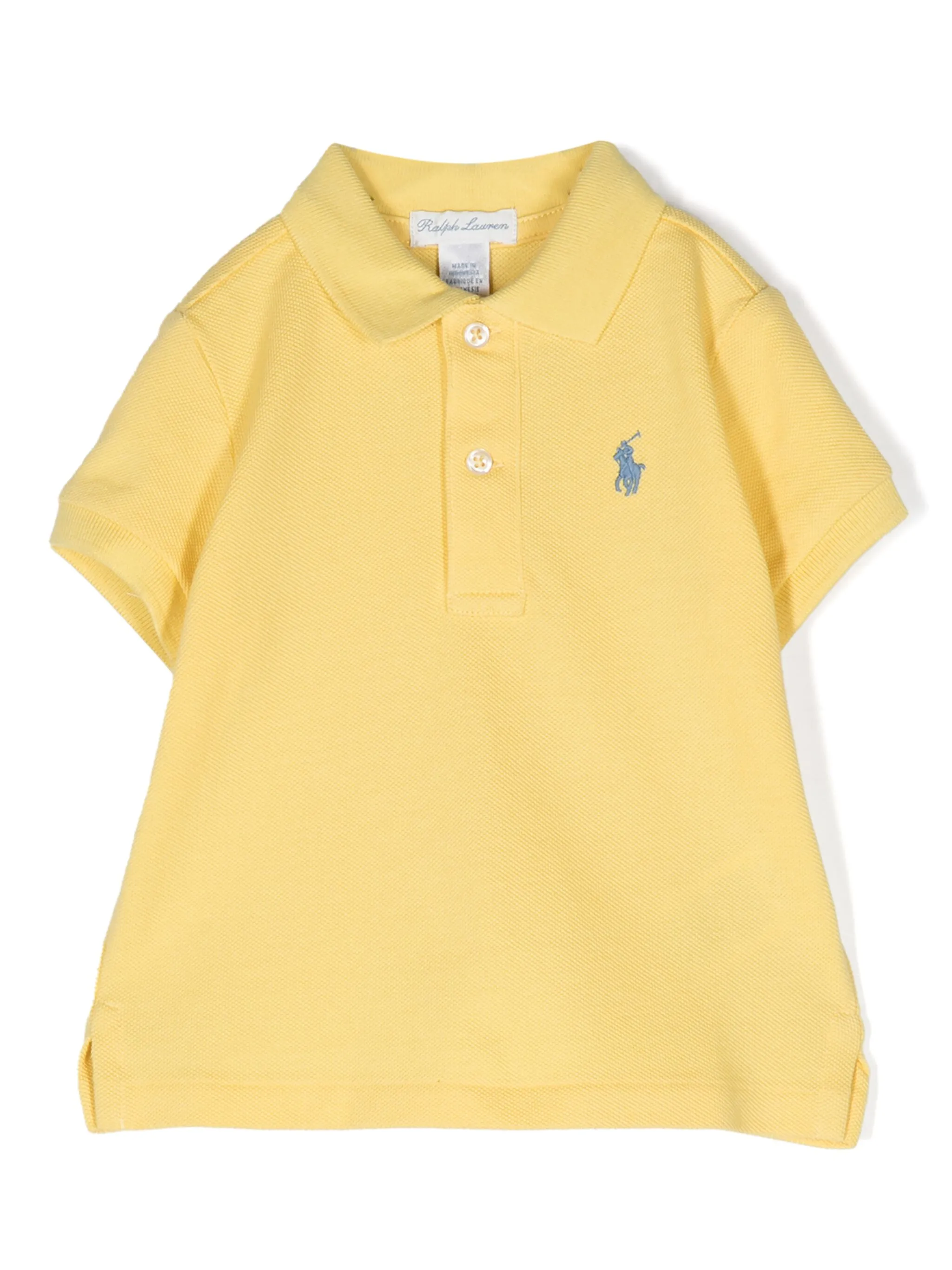 

Рубашка поло с логотипом Polo Pony Polo Ralph Lauren Kids, желтый