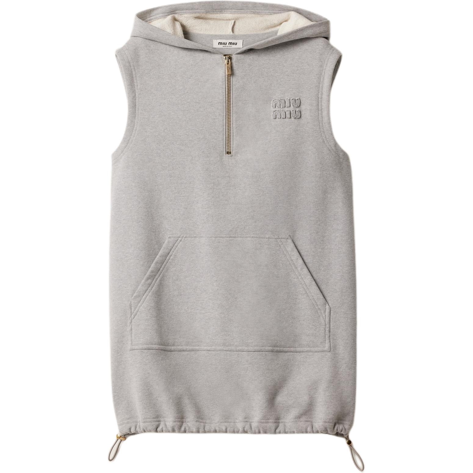 

Женское серое платье без рукавов MIU MIU, серый