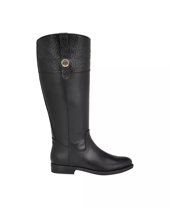 Женские сапоги Shano Tall Wide Calf для верховой езды Tommy Hilfiger, мультиколор — фото 2