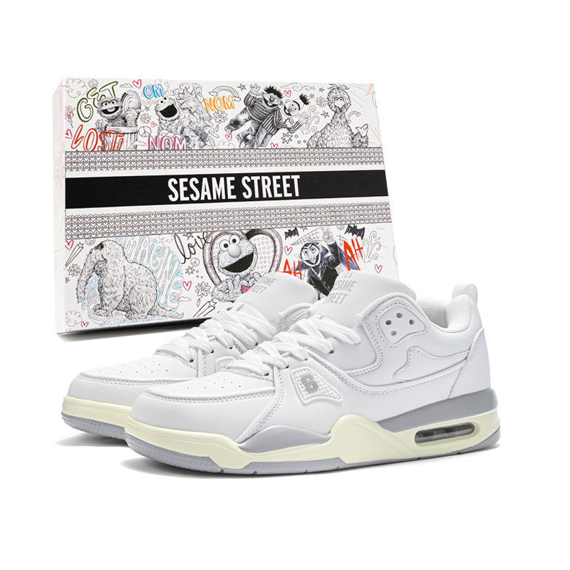 

SESAME STREET Кроссовки Low Top Casual Unisex с амортизацией в панк-стиле белого цвета, цвет Punk White