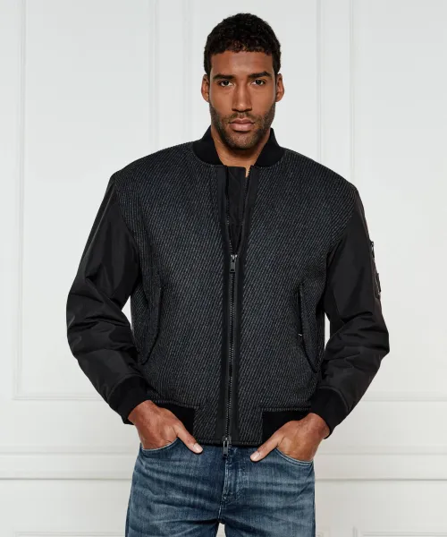 

Куртка из шерсти Onite Regular fit Boss Orange, черный