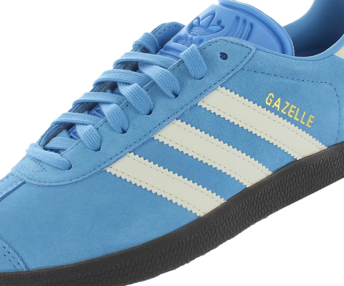 Мужские кроссовки Adidas Gazelle Adv, белый/голубой/золотой — фото 2