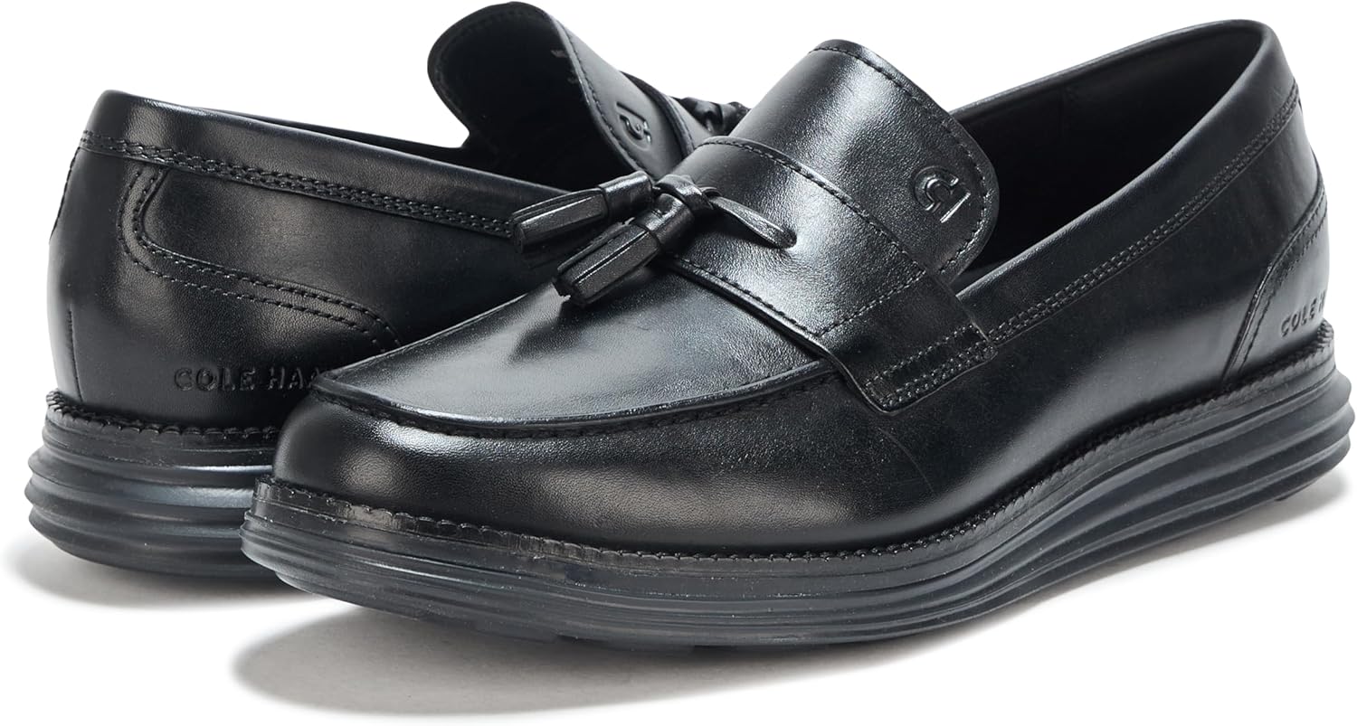 Мужские лоферы Cole Haan Originalgrand Meridian с кисточками, черный — фото 3
