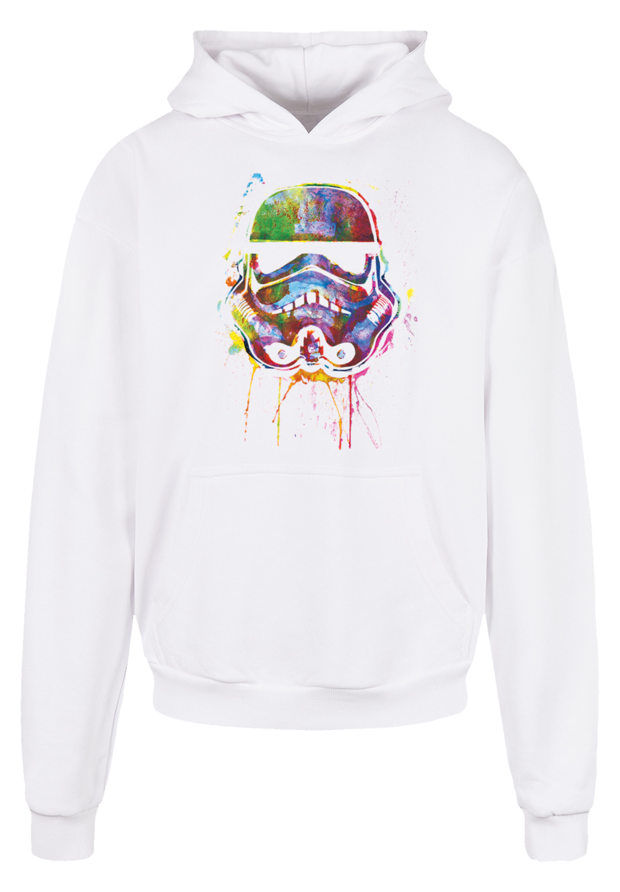 

Пуловер F4NT4STIC Ultra Heavy Hoodie PLUS SIZE Stormtrooper Paint Splats, белый