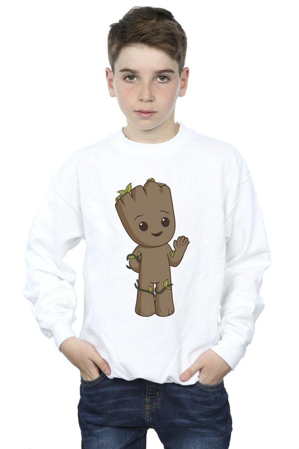 

Симпатичная толстовка I Am Groot с изображением Грута Marvel, белый