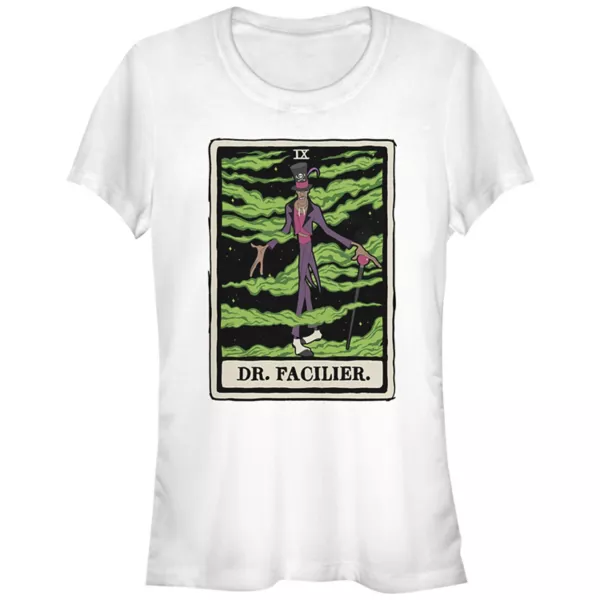 

Футболка с графическим принтом карт Таро от Disney "Принцесса и лягушка" и доктора Фасилье для детей младшего возраста Licensed Character, белый