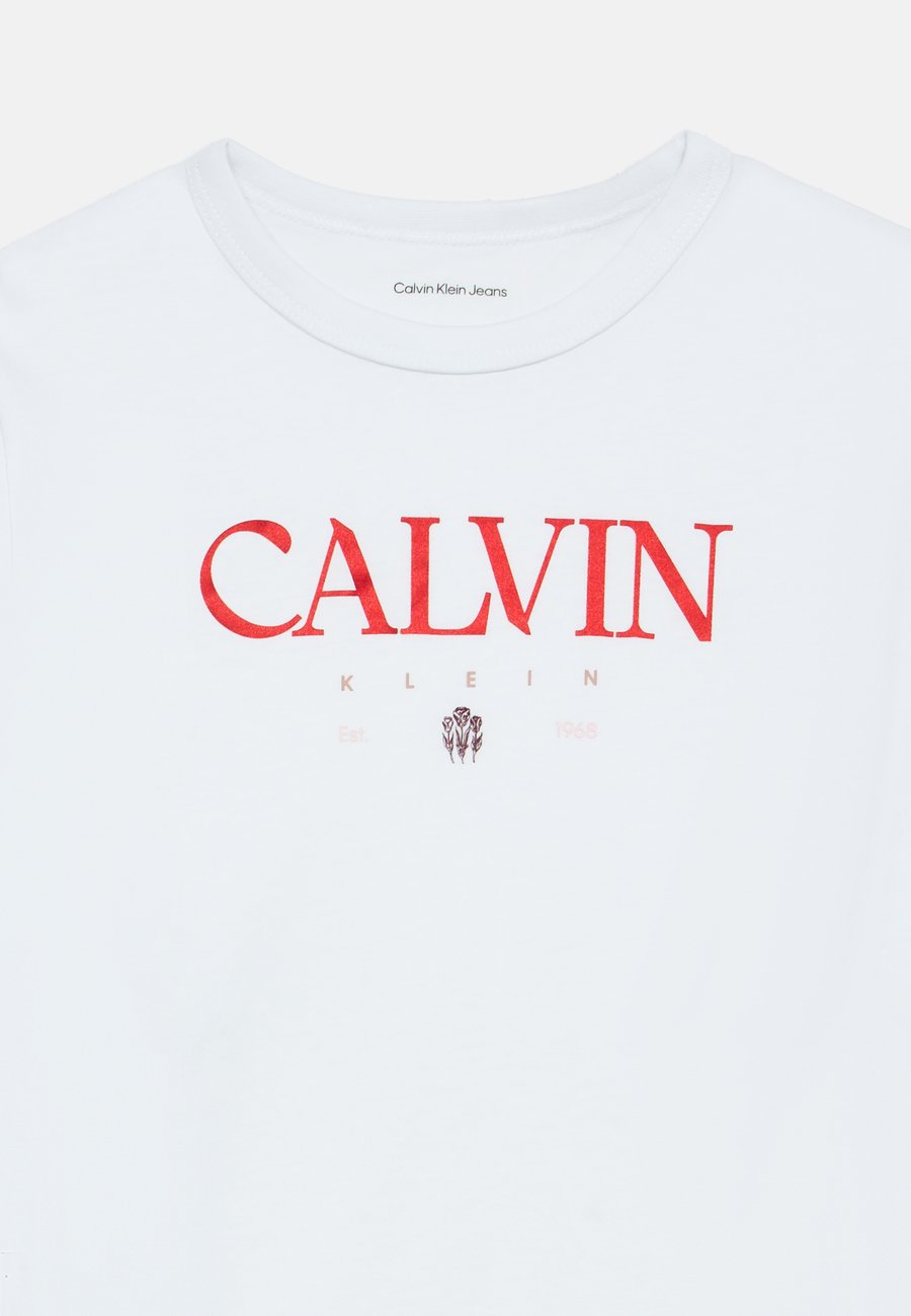 Футболка Calvin Klein Jeans Print T-shirt, Bright White/White — фото 3