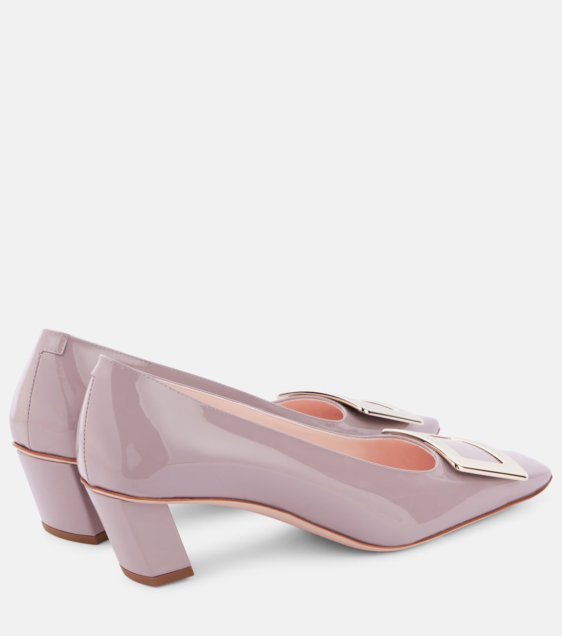 Лакированные туфли Belle Vivier 45 Roger Vivier, Dusty Rose — фото 2