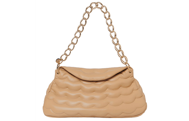 

Chloé Сумка Chloe Juana из телячьей кожи на одно плечо, среднего размера, бежевого цвета