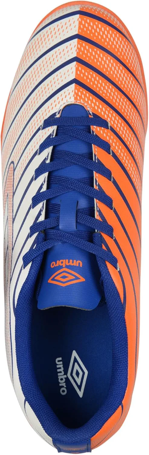 Мужские бутсы Umbro Velocita Elixir League Tf, белый/оранжевый/синий — фото 2
